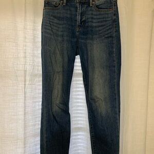 Old Navy Women's Straight Leg Jeans - Dark Blue
